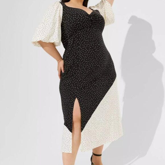 2X Maxi Studio Knit Mix Print Dress Never Worn - Picture 1 of 8